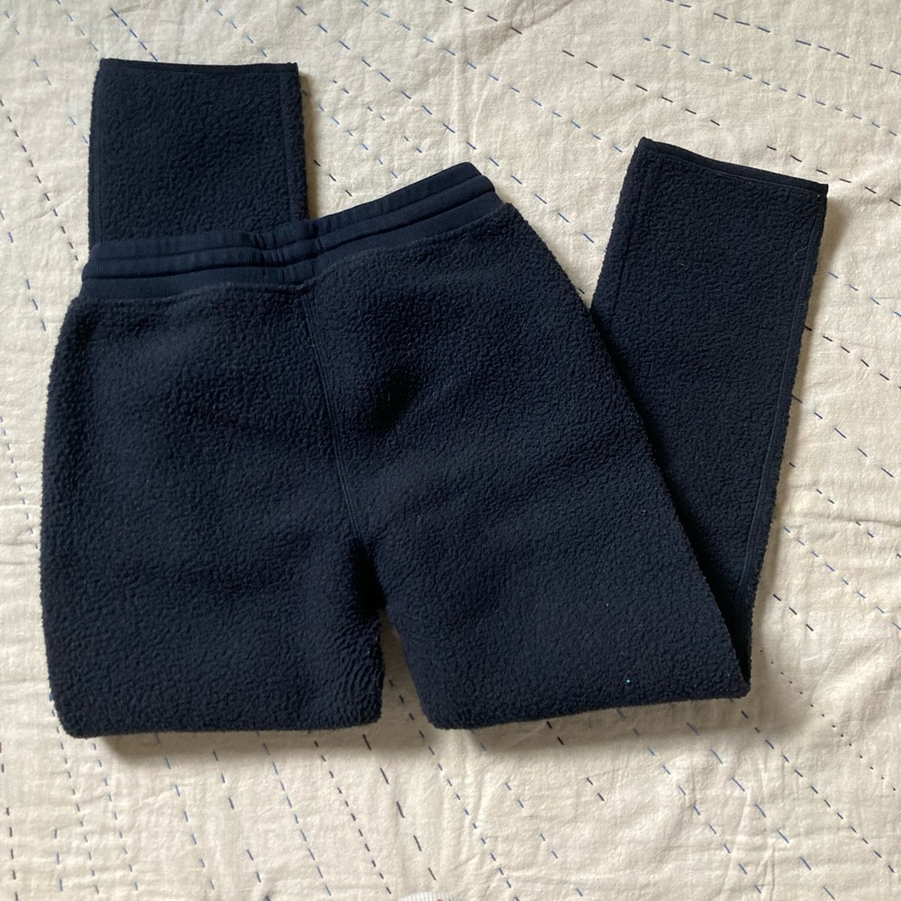 ⚫️SOLD⚫️ Everlane ReNew Teddy Sweatpants XXS EUC navy blue - Picture 6 of 14